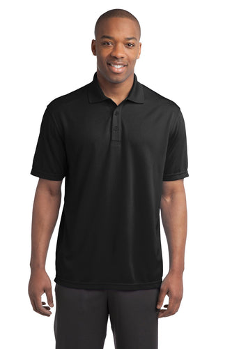 Sport-Tek Black ST680 custom embroidered polo shirts