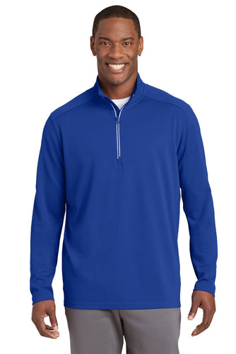 Sport-Tek True Royal ST860 sweatshirts with logo printed