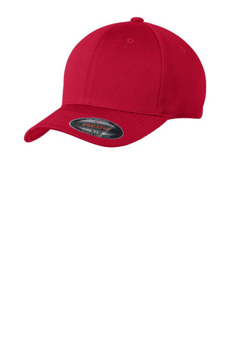 sport tek flexfit cool dry poly block mesh cap true red