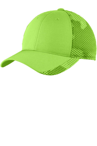 sport tek camohex cap lime shock