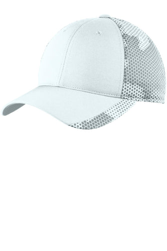 sport tek camohex cap white