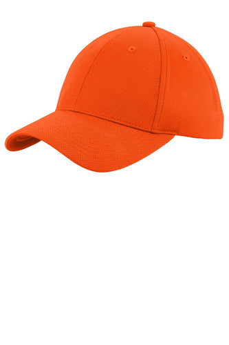 sport tek posicharge racermesh cap neon orange