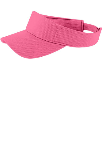 sport tek posicharge racermesh visor bright pink