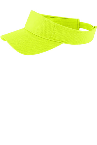 sport tek posicharge racermesh visor neon yellow