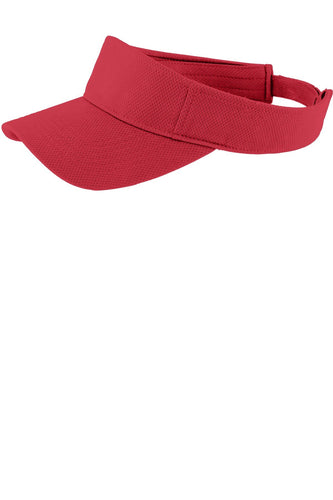 sport tek posicharge racermesh visor true red