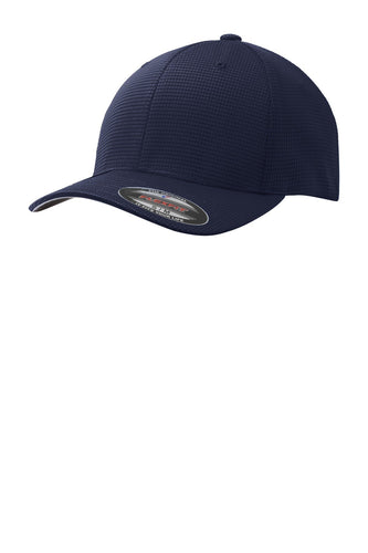 sport tek flexfit grid texture cap true navy