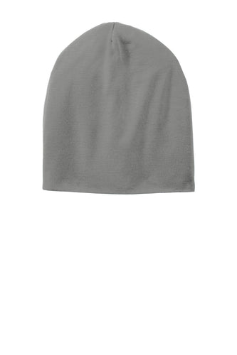 sport tek posicharge competitor cotton touch slouch beanie dark smoke grey