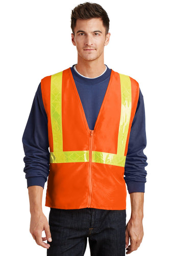 port authority safety orange/ reflective sv01 embroidered jackets for business