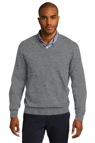 port authority medium heather grey sw285 custom business sweatshirts