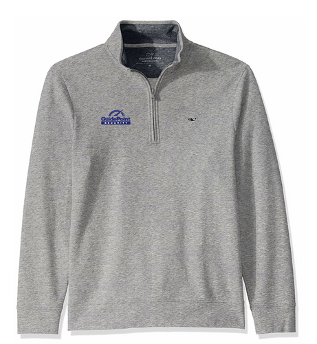Vineyard Vines Men's Saltwater 1/4 Zip 1K1154 Grey Heather [GPS]