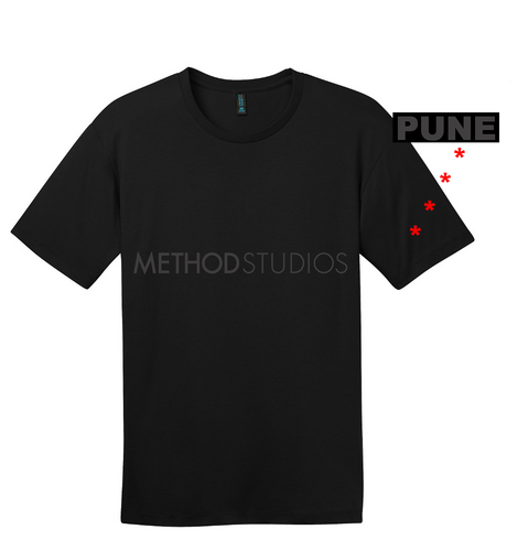 method studios tee shirt 2 black method studios pune