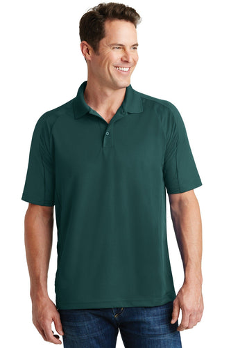 Sport-Tek Dark Green T474 work polo shirts with logo
