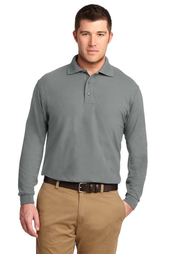 port authority cool grey tlk500ls custom polo shirts for business