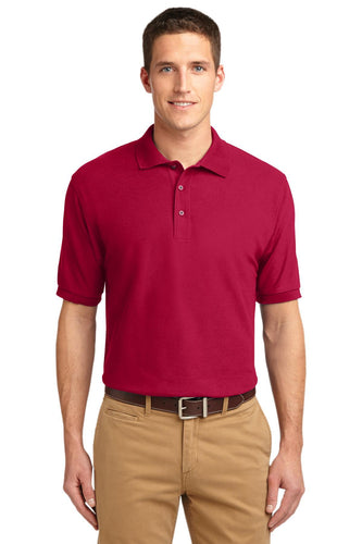 port authority red tlk500 polo shirts with company logo