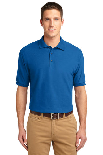 port authority strong blue tlk500 polo shirts with company logo