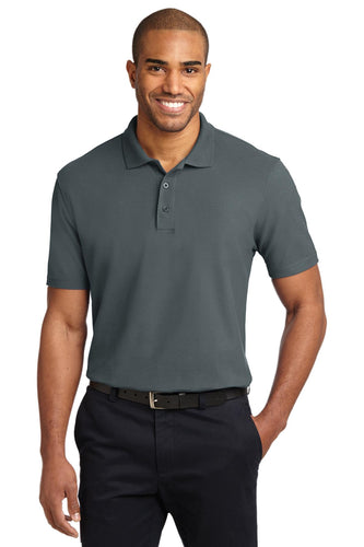 port authority steel grey tlk510 custom embroidery polo shirts