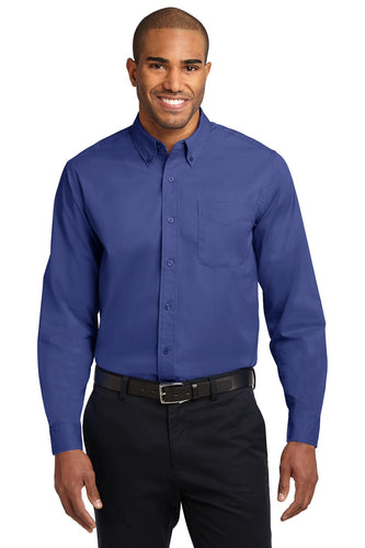 Port Authority Mediterranean Blue TLS608 embroidered work shirts