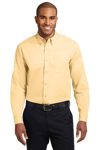 Port Authority Yellow TLS608 work shirts with logo