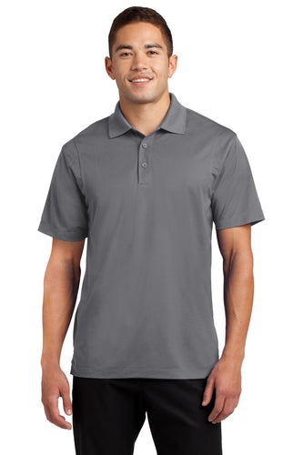 Sport-Tek Grey Concrete TST650 business polo shirts embroidered