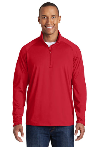 Sport-Tek True Red TST850 sweatshirts with logos