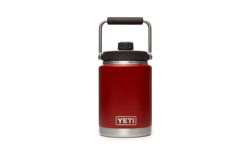 yeti rambler half gallon jug brick red