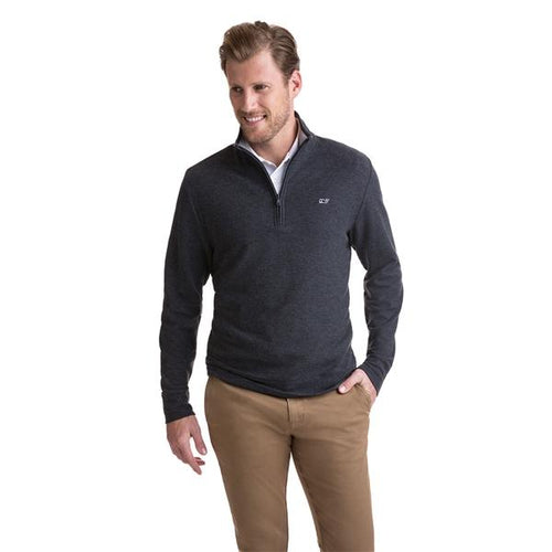 Vineyard Vines Men's Saltwater 1/4 Zip 1K1154 Charcoal