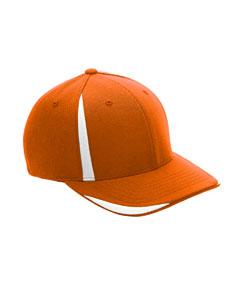 flexfit_atb102_tropical orange/ white_company_logo_headwear