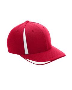 flexfit_atb102_sport red/ white_company_logo_headwear