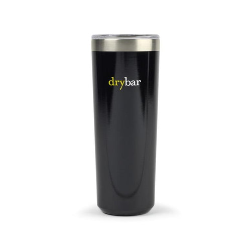 Aviana Ainsley Double Wall Stainless Highball Tumbler 14 Oz Black Opaque Gloss