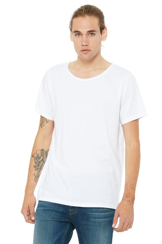 bella + canvas jersey raw neck t-shirt b3014 white