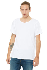 bella + canvas jersey raw neck t-shirt b3014 white