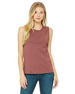 bella + canvas ladies jersey muscle tank b6003 mauve