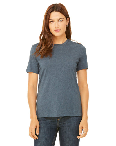 bella + canvas ladies relaxed jersey short sleeve t-shirt b6400 heather slate