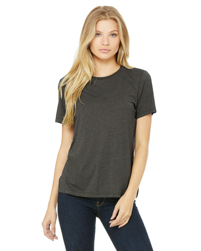bella + canvas ladies relaxed jersey short sleeve t-shirt b6400 asphalt