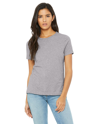 bella + canvas ladies relaxed jersey short sleeve t-shirt b6400 athletic heather