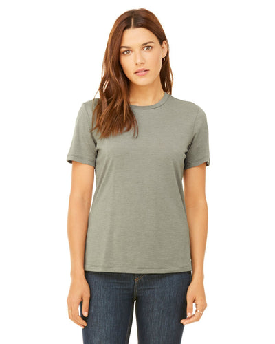 bella + canvas ladies relaxed jersey short sleeve t-shirt b6400 heather stone