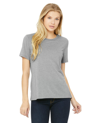 bella + canvas ladies relaxed jersey short sleeve t-shirt b6400 ath grey trblnd