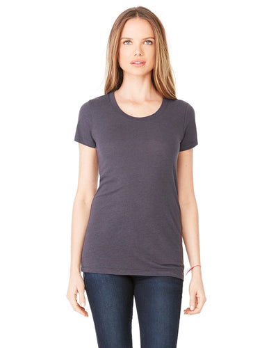 bella + canvas ladies triblend short sleeve t-shirt b8413 sld dk gry trbln
