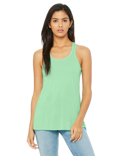 bella + canvas ladies flowy racerback tank b8800 mint