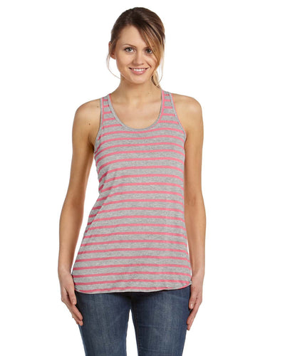 bella + canvas ladies flowy racerback tank b8800 str ath ht/ n pk
