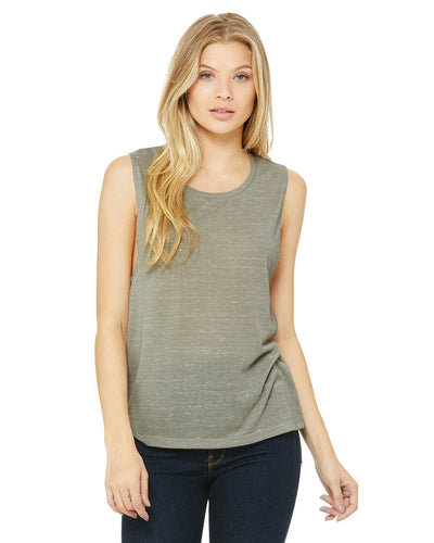 bella + canvas ladies flowy scoop muscle tank b8803 stone marble