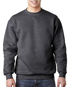 bayside_ba1102_charcoal heather_company_logo_sweatshirts