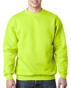 bayside_ba1102_lime green_company_logo_sweatshirts