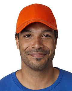 bayside_ba3660_orange_company_logo_headwear