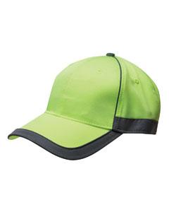 bayside_ba3720_lime green/ reflct_company_logo_hats