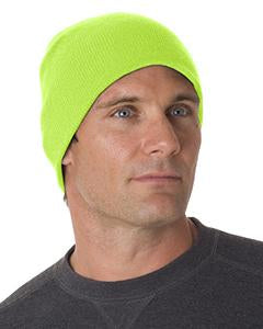bayside_ba3810_lime green_company_logo_hats