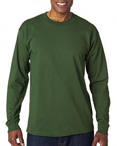 bayside_ba6100_forest green_company_logo_t-shirts