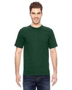 bayside_ba7100_forest green_company_logo_t-shirts