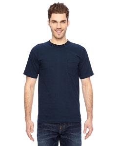 bayside_ba7100_navy_company_logo_t-shirts