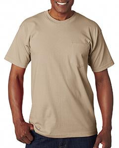 bayside_ba7100_sand_company_logo_t-shirts